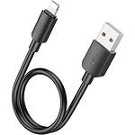 Изображение Кабель HOCO X96 Black (6942007609388) USB/Lightning, 0.25м, 60W, PVC Фото Кабель HOCO X96 Black (6942007609388) USB/Lightning, 0.25м, 60W, PVC