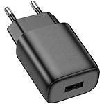 Фото Сетевое ЗУ Hoco C134A Solid Black (6942007621298) 1*USB-A, 12W #2