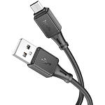 Кабель HOCO X101 Black (6942007604055) USB/Micro-USB, 1м, 2.4A, silicon - фото