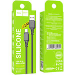 Фото Кабель HOCO X101 Black (6942007604055) USB/Micro-USB, 1м, 2.4A, silicon #1