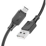 Фото Кабель HOCO X101 Black (6942007604055) USB/Micro-USB, 1м, 2.4A, silicon #2