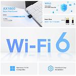 Изображение Адаптер сетевой TP-Link Archer TX20U Nano, AX1800 WiFi 802.11a/n/ac/ax, Dual Band, USB2.0 #1 Фото Адаптер сетевой TP-Link Archer TX20U Nano, AX1800 WiFi 802.11a/n/ac/ax, Dual Band, USB2.0 #1