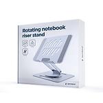 Изображение Подставка под ноутбук Gembird NBS-DR1-01 до 15.6", регулируемая, поворотная, алюминий #3 Фото Подставка под ноутбук Gembird NBS-DR1-01 до 15.6", регулируемая, поворотная, алюминий #3