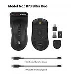 Изображение Мышка A4tech Bloody R73 Ultra Duo Black, игровая, аккумулятор, беспроводная 2.4 ГГц #13 Фото Мышка A4tech Bloody R73 Ultra Duo Black, игровая, аккумулятор, беспроводная 2.4 ГГц #13