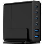 Изображение Сетевое ЗУ Gembird TA-UC-2A4C-PD75-01-BK, 2*USB-A + 4*Type-C, QC3.0, PD 25W #2 Фото Сетевое ЗУ Gembird TA-UC-2A4C-PD75-01-BK, 2*USB-A + 4*Type-C, QC3.0, PD 25W #2