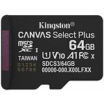 Изображение microSD XC 64Gb Kingston Canvas Select Plus А1 C10 UHS-I U1 V10 (SDCS3/64GBSP) без адаптера,R100Мб/с Фото microSD XC 64Gb Kingston Canvas Select Plus А1 C10 UHS-I U1 V10 (SDCS3/64GBSP) без адаптера,R100Мб/с