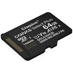 Изображение microSD XC 64Gb Kingston Canvas Select Plus А1 C10 UHS-I U1 V10 (SDCS3/64GBSP) без адаптера,R100Мб/с #2 Фото microSD XC 64Gb Kingston Canvas Select Plus А1 C10 UHS-I U1 V10 (SDCS3/64GBSP) без адаптера,R100Мб/с #2