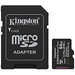 фото microSD XC 64Gb Kingston Canvas Select Plus А1 C10 UHS-I U1 V10 (SDCS3/64GB) з адаптером, R-100Мб/с