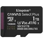 Изображение microSD XC 1TB Kingston Canvas Select Plus А1 C10 UHS-I U3 V30 (SDCS3/1TBSP) без адаптера, R150Мб/с Фото microSD XC 1TB Kingston Canvas Select Plus А1 C10 UHS-I U3 V30 (SDCS3/1TBSP) без адаптера, R150Мб/с