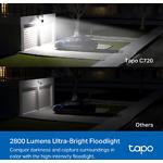 Изображение Сетевая камера TP-Link Tapo C720, IP WiFi 802.11b/g/n, 2K 2560x1440, IP65 уличная, прожектор 2800лм #6 Фото Сетевая камера TP-Link Tapo C720, IP WiFi 802.11b/g/n, 2K 2560x1440, IP65 уличная, прожектор 2800лм #6
