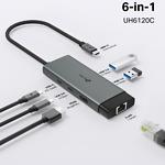 Фото Концентратор HUB USB 3.0 TP-Link UH6120C USB3.0 Type-C --> HDMI+RJ-45 Lan+Type-C+2*USB3.0-A +PD 100W #3