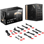 Изображение Блок питания MSI MEG Ai1300P PCIE5, 80+Platinum, Fully Modular, 120mm fan #4 Фото Блок питания MSI MEG Ai1300P PCIE5, 80+Platinum, Fully Modular, 120mm fan #4