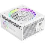 Зображення Блок живлення GAMEMAX RGB PRO 1050G WH, ATX3.1 & PCIe5.1,1050W, модульний,80+Gold, RGB smart fan 140 #1 Фото Блок живлення GAMEMAX RGB PRO 1050G WH, ATX3.1 & PCIe5.1,1050W, модульний,80+Gold, RGB smart fan 140 #1
