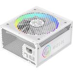 Зображення Блок живлення GAMEMAX RGB PRO 1050G WH, ATX3.1 & PCIe5.1,1050W, модульний,80+Gold, RGB smart fan 140 #3 Фото Блок живлення GAMEMAX RGB PRO 1050G WH, ATX3.1 & PCIe5.1,1050W, модульний,80+Gold, RGB smart fan 140 #3