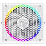 Зображення Блок живлення GAMEMAX RGB PRO 1050G WH, ATX3.1 & PCIe5.1,1050W, модульний,80+Gold, RGB smart fan 140 #5 Фото Блок живлення GAMEMAX RGB PRO 1050G WH, ATX3.1 & PCIe5.1,1050W, модульний,80+Gold, RGB smart fan 140 #5