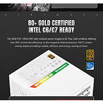 Зображення Блок живлення GAMEMAX RGB PRO 1050G WH, ATX3.1 & PCIe5.1,1050W, модульний,80+Gold, RGB smart fan 140 #10 Фото Блок живлення GAMEMAX RGB PRO 1050G WH, ATX3.1 & PCIe5.1,1050W, модульний,80+Gold, RGB smart fan 140 #10