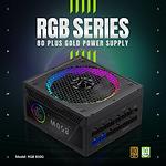 Изображение Блок питания GAMEMAX RGB 850G, 850W, модульный, 80+Gold, RGB smart fan 140 #1 Фото Блок питания GAMEMAX RGB 850G, 850W, модульный, 80+Gold, RGB smart fan 140 #1