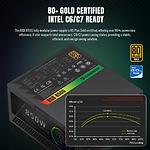 Изображение Блок питания GAMEMAX RGB 850G, 850W, модульный, 80+Gold, RGB smart fan 140 #3 Фото Блок питания GAMEMAX RGB 850G, 850W, модульный, 80+Gold, RGB smart fan 140 #3