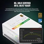Изображение Блок питания GAMEMAX RGB 850G WH, 850W, модульный, 80+Gold, RGB smart fan 140 #3 Фото Блок питания GAMEMAX RGB 850G WH, 850W, модульный, 80+Gold, RGB smart fan 140 #3