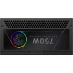 Фото Блок питания GAMEMAX RGB 750G, 750W, модульный, 80+Gold, RGB smart fan 140 #9