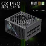 Фото Блок питания GAMEMAX GX PRO 1250G, ATX3.1 & PCIe5.1, 1250W, модульный, 80+Gold, fan 135мм #2