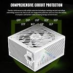 Фото Блок питания GAMEMAX GX PRO 1250G WH, ATX3.1 & PCIe5.1, 1250W, модульный, 80+Gold, fan 135мм #6