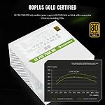 Фото Блок питания GAMEMAX GX PRO 750G WH, ATX3.1 & PCIe5.1, 750W, модульный, 80+Gold, fan 135мм #3