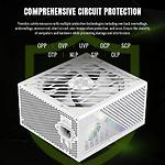 Фото Блок питания GAMEMAX GX PRO 750G WH, ATX3.1 & PCIe5.1, 750W, модульный, 80+Gold, fan 135мм #5