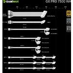 Фото Блок питания GAMEMAX GX PRO 750G WH, ATX3.1 & PCIe5.1, 750W, модульный, 80+Gold, fan 135мм #10