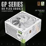 Изображение Блок питания GAMEMAX GP 750B WH, 750W, Ultra Silent 140мм. вент, 80+Bronze #1 Фото Блок питания GAMEMAX GP 750B WH, 750W, Ultra Silent 140мм. вент, 80+Bronze #1