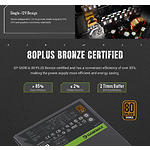 Фото Блок питания GAMEMAX GP 650B, 650W, Ultra Silent 140мм. вент, 80+Bronze #11