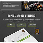 Изображение Блок питания GAMEMAX GP 650B WH, 650W, Ultra Silent 140мм. вент, 80+Bronze #14 Фото Блок питания GAMEMAX GP 650B WH, 650W, Ultra Silent 140мм. вент, 80+Bronze #14