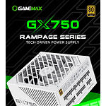 Фото Блок питания GAMEMAX GX-750 PRO WH ATX3.1PCIe5.1, 750W, 135мм. вент, 80+Gold, Fully modular #10