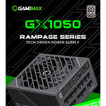 Фото Блок питания GAMEMAX GX-1050 PRO BK ATX3.1PCIe5.1, 1050W, 135мм. вент, 80+Gold, Fully modular #10