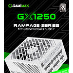 Фото Блок питания GAMEMAX GX-1250 PRO WT ATX3.1PCIe5.1, 1250W, 135мм. вент, 80+Gold, Fully modular #10
