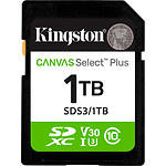 Фото SD XC 1TB Kingston Canvas Select Plus Gen3 Class10 UHS-I U1 V10 (SDS3/1TB) R150MB/s