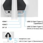 Фото BENQ 27" EX271Q (9H.LNCLB.QBE) IPS 2560x1440,1мс,1000:1,350кд/м,180Гц,DP/HDMI/USB-C,USB,Аудіо вихід #4
