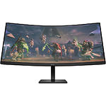 фото HP 34" Omen 34c (780K8AA) VA Curved 3440х1440, 1мс, 3000:1, 400кд/м2, 165Гц, HDMI/DP, Аудіовихід