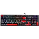 Фото Клавиатура A4tech Bloody S525N Fire Black механическая игровая, BLMS Red Switch, RGB, USB