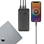 Изображение Внешний аккумулятор Power Bank RivaCase RIVAPOWER VA2102, 20000mAh, QC/PD, 22.5W, Black #13 Фото Внешний аккумулятор Power Bank RivaCase RIVAPOWER VA2102, 20000mAh, QC/PD, 22.5W, Black #13