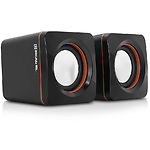 Изображение Акустическая система REAL-EL S-13 black (EL121100021), 2*2,5W speaker, mini-jack 3,5/USB Фото Акустическая система REAL-EL S-13 black (EL121100021), 2*2,5W speaker, mini-jack 3,5/USB