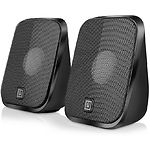 Фото Акустическая система REAL-EL S-25 black (EL121100022), 2*3W speaker, mini-jack 3,5/USB