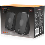 Фото Акустическая система REAL-EL S-25 black (EL121100022), 2*3W speaker, mini-jack 3,5/USB #3