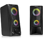 Изображение Акустическая система REAL-EL S-107 black (EL121100017), 2*3W speaker, mini-jack 3,5/USB, RGB #4 Фото Акустическая система REAL-EL S-107 black (EL121100017), 2*3W speaker, mini-jack 3,5/USB, RGB #4