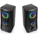 Изображение Акустическая система REAL-EL S-107 black (EL121100017), 2*3W speaker, mini-jack 3,5/USB, RGB #3 Фото Акустическая система REAL-EL S-107 black (EL121100017), 2*3W speaker, mini-jack 3,5/USB, RGB #3