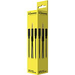 Фото Кабель HATOR Hypergang (ACC-214) 0.2м, Black, 3.5мм Аудио 4pin джек/2*3pin розетка #1