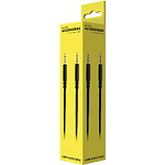 Фото Кабель HATOR Hypergang (ACC-211) 1м, Black, 3.5мм Аудио 4pin джек/4pin джек, AUX #1