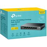 Фото Коммутатор TP-Link LS106LP, Switch, 2-port 10/100, 4-port 10/100 PoE+ #5