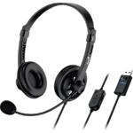 Изображение Genius HS-230U Black (31710021401) наушники с микрофоном, USB-A #1 Фото Genius HS-230U Black (31710021401) наушники с микрофоном, USB-A #1
