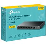 Фото Коммутатор TP-Link LS1210GP, Switch, 1-port Gigabit, 1-port Gigabit SFP, 8-port Gigabit PoE+ #3